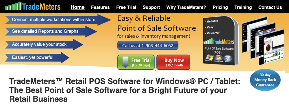TradeMeters POS Software Screenshot 1
