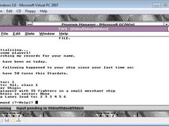 Tradewars C 0.7 running under Windows 3.0 (QuickC)