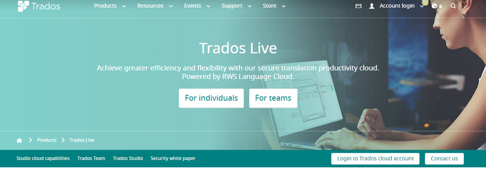 Trados Live Screenshot 1