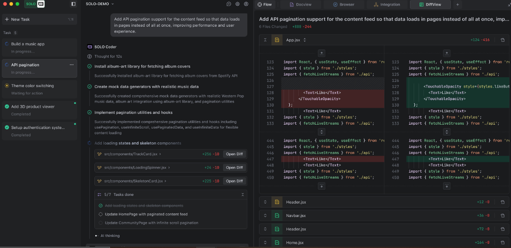 TRAE SOLO Screenshot 1