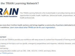 TRAIN Learning Network LMS Screenshot 1