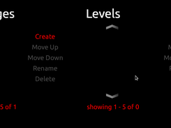 Menu before editor