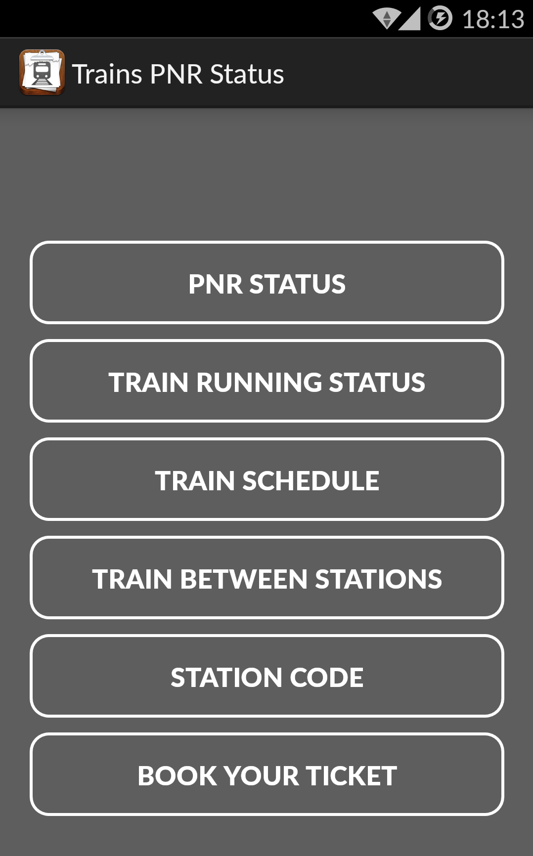 Status Train Running Status