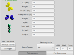 Main interface of the tranci code