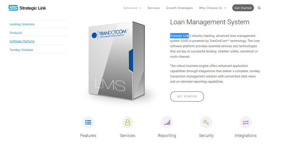 Strategic Link Loan Management System Screenshot 1