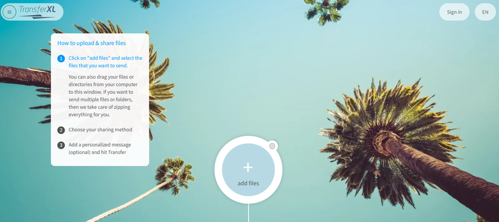 TransferXL Screenshot 1