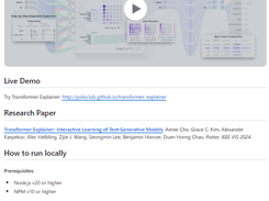 Transformer Explainer Screenshot 1