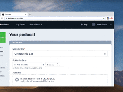 Modern interface for creating and editing podcast episodes