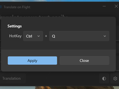 Settings Window