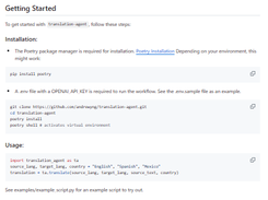Translation Agent Screenshot 1