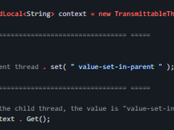 Transmittable ThreadLocal Screenshot 1