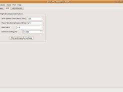 The Aircraft Performance Estimator module's GUI
