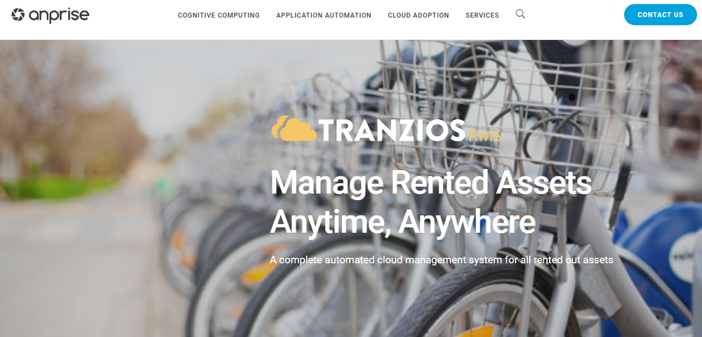 Tranzios Rental Management System Screenshot 1