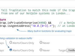 Process traps with JavaScript rules API