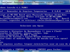 Versão 4.0.0 Menu Principal