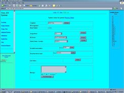 Patient Status screen.  Used to add / change information.