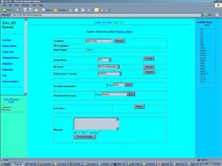 Patient Status screen.  Used to add / change information.