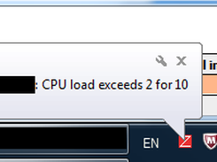TrayBrowser (ZabbixTray) tooltip in action