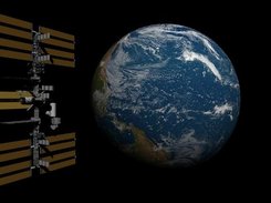 Rendered a ISS model with tRAYcer.