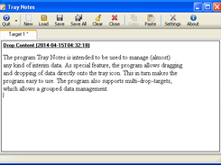 Tray Notes .NET main window