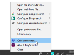 You'll find TraySearch icon in your system tray