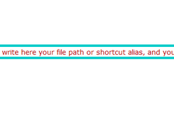 How does it work? Write a path or shortcut, tab to autocomplete, enter to open file.