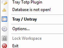 Tray TOTP Plugin for KeePass2 Screenshot 5