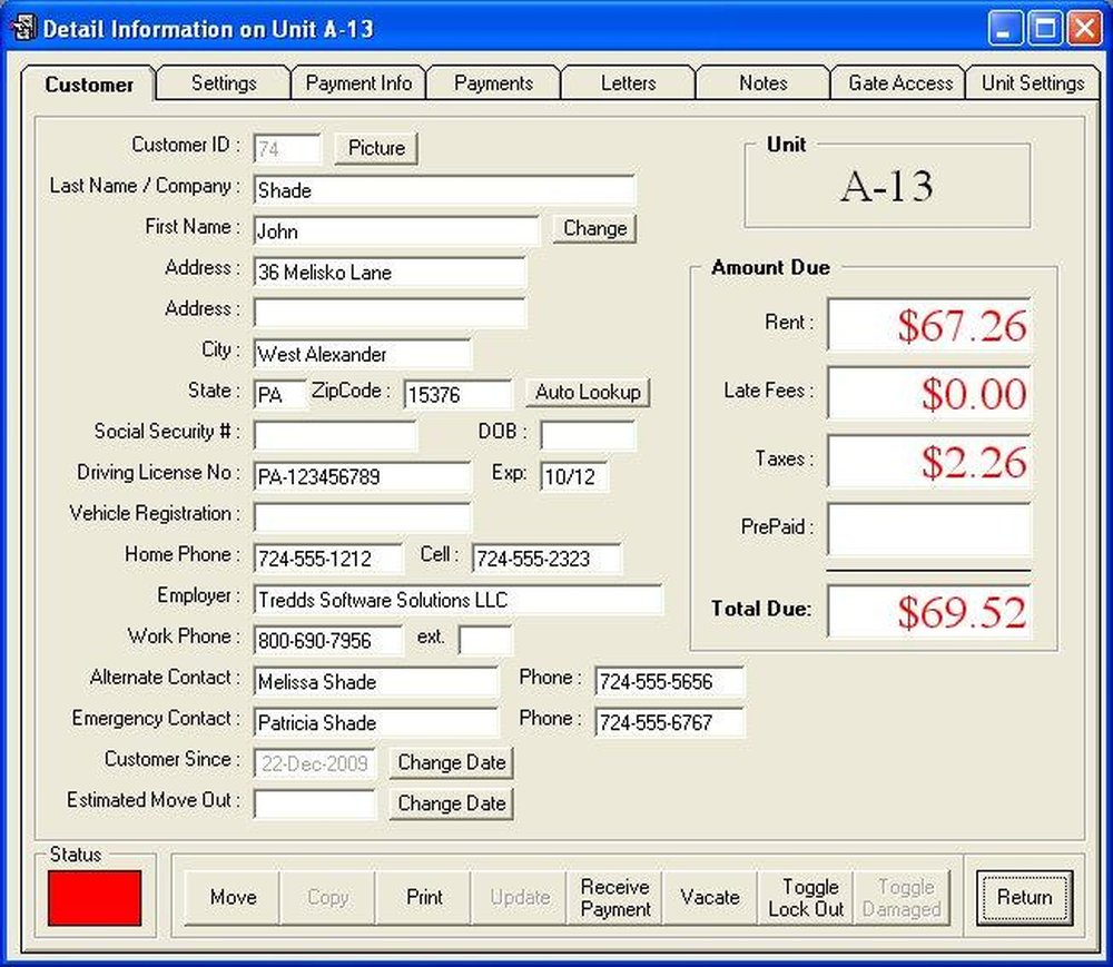 TreddsSelfStorageSoftware-Customer