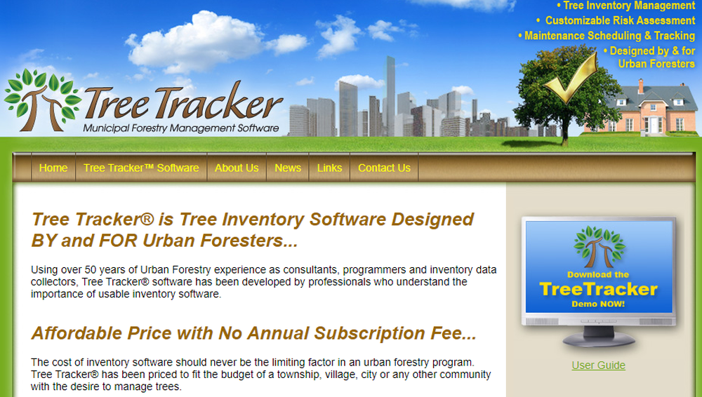 Tree Tracker Software capture d'écran