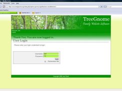 A picture of the Oak Version Login Page