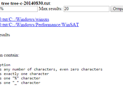 Search page