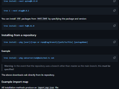Trex Package Manager Screenshot 1