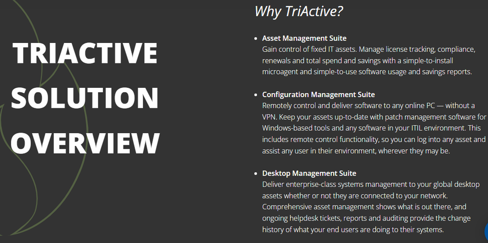 TriActive Asset Management Screenshot 1