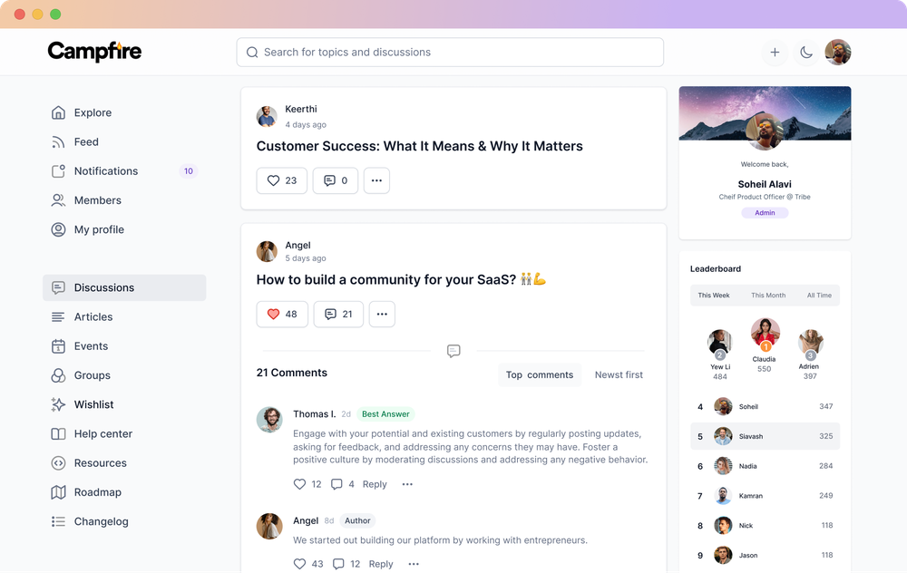 Discussions and Q&A