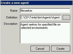 Agent creation form