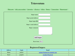 Trinventum - buyer list