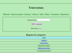 Trinventum - product categories