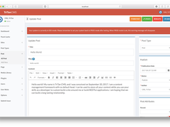 TriTan CMS - Edit Post