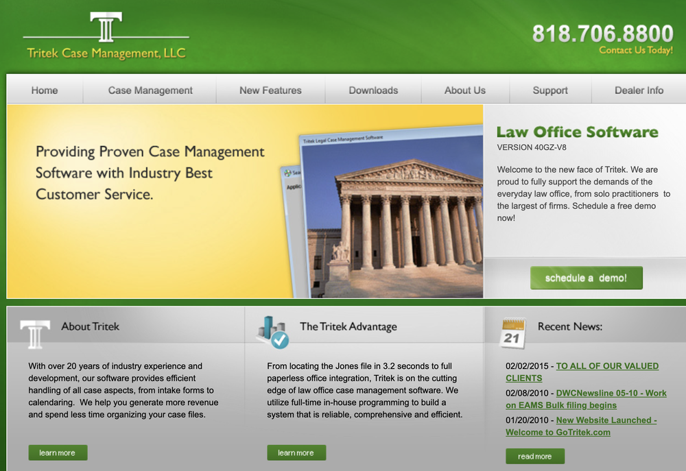 Tritek Case Management Screenshot 1