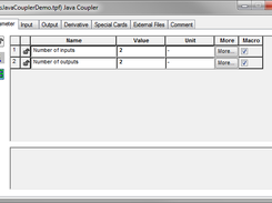 An arbitrary amount of inputs and outputs can be specified in the type's settings.