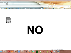 This is the true mouse trap. It creates a cage on the screen that imprisons the mouse. This screenshot was not easy to take, as I kept trapping my cursor, and the cage is almost unescable. The cage is just above and to the right of the "no," the background of the best site ever.