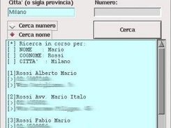 Ricerca del numero di telefono a partire da un nominativo