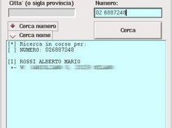 Ricerca di un nominativo a partire dal numero di telefono