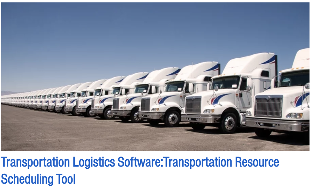 Transportation Resource Scheduling Tool (TRST) Screenshot 1