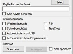 Konfig für ein Laufwerk anlegen