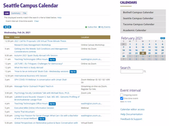 University Event Calendar List View Format  I  Trumba—The Calendar Experts