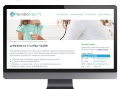 Visit health.trumba.com to view Trumba Health, a healthcare calendar example website.