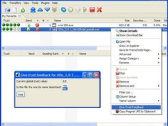 Azureus trust value plugin - giving feedback