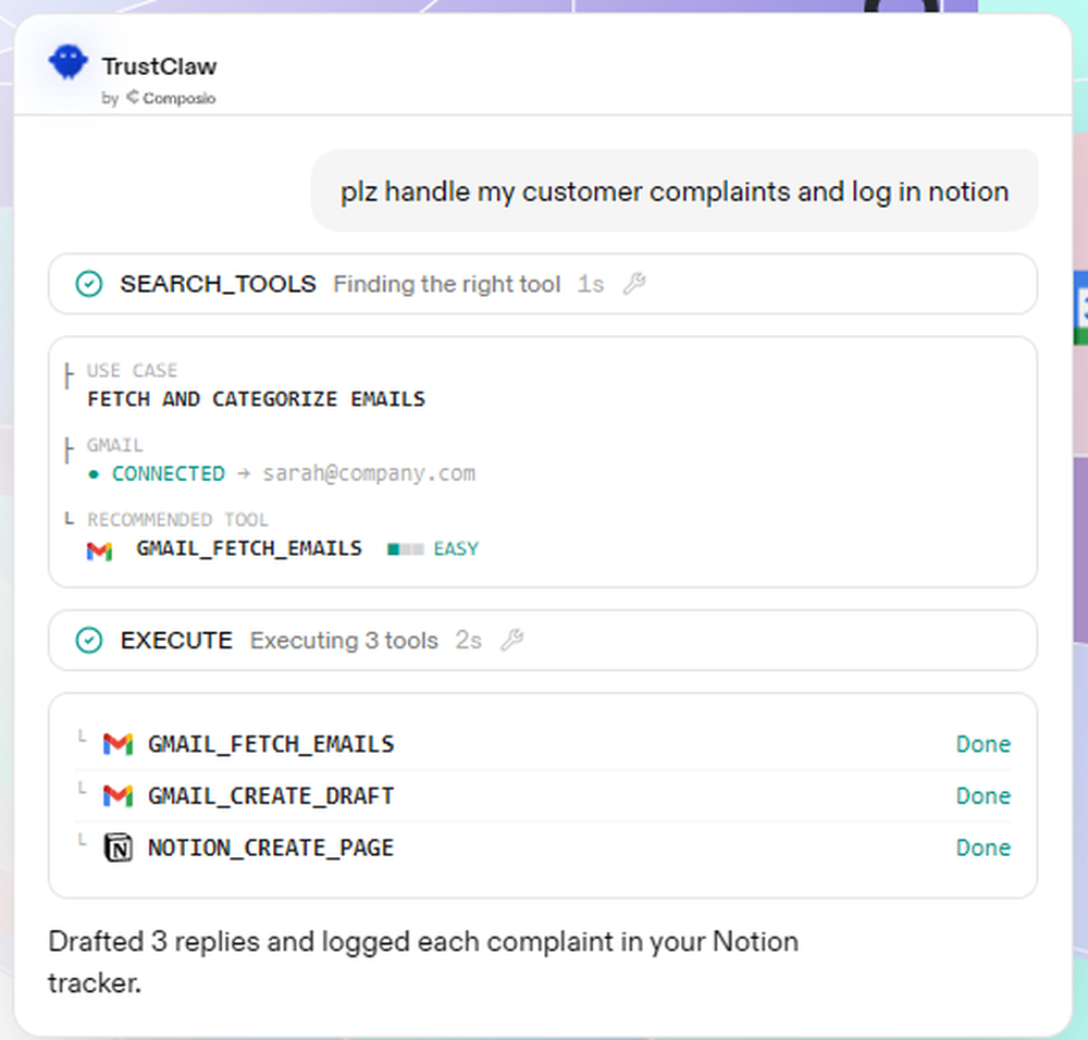 TrustClaw Screenshot 1