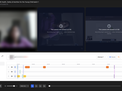 Replay any proctored session with synchronized webcam feed, screen recording, and behavioral event timeline.